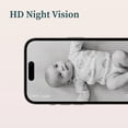 thumbnail image 5 of Monitor inteligente para bebés Owlet® Dream Duo: Dream Sock® aprobado por la FDA más Owlet Cam 2: rastrea y notifica la frecuencia del pulso y el oxígeno mientras ve al bebé en video WiFi HD de 1080p, 5 of 5