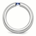 thumbnail image 2 of Edward Mirell Titanium Sapphire & Blue Anodized 6mm Band, 2 of 8