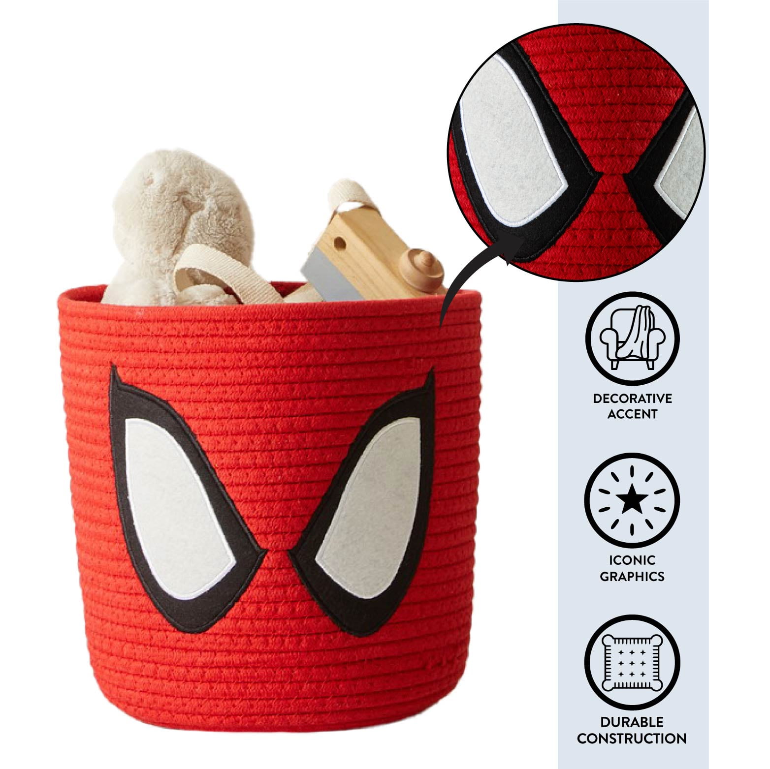Spiderman Rope Storage Bin