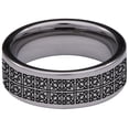 thumbnail image 4 of Celtic Cross Tungsten Carbide Ring, 4 of 9
