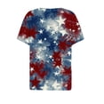 thumbnail image 5 of Summer Tops for Womens 2025 American Flag T-Shirt Fashion Star Stripes Graphic Tees 4th of July Short Sleeve Henley Shirts Button Down Casual USA Flag Tunic Tops Patriotic Blouses Outfits, 5 of 5