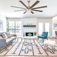 thumbnail image 2 of Cusp Barn 72 Inch Indoor Ceiling Fan with Lights and Remote Control, 6 Speeds Reversible DC Motor Large Ceiling Fans for Bedroom, 2 of 10
