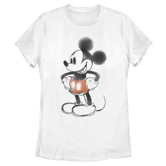 Womens Mickey & Friends Watercolor Mickey T Shirt