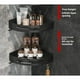 thumbnail image 3 of Estante organizador de ducha, paquete de 2 estantes para ducha interior, estante de gran capacidad de acero inoxidable a prueba de óxido para pared de baño (negro), 3 of 5