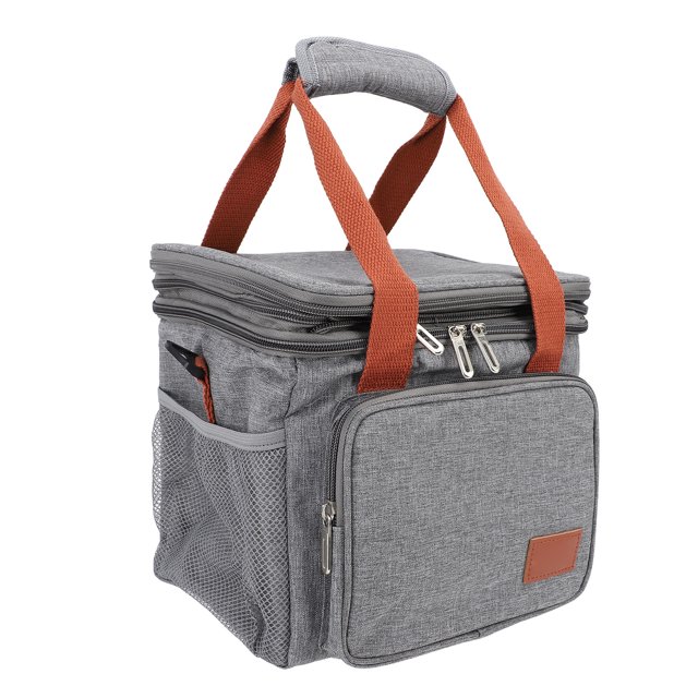 Bolsa De Almuerzo Con Aislamiento De Capacidad De 14L, Bolsa De Mano A Prueba De Fugas, Bolsa De Almuerzo De Picnic Portátil De 2 Capas Para Picnic Al Aire Libre