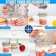 thumbnail image 5 of Overnight Oats Container with Lids Spoons, Reusable Overnight Oatmeal container, Milk Vegetables fruit Salad Storage Container with Measurement Marks 350ml, 2Pcs White, 5 of 7