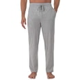 thumbnail image 2 of Fruit of the Loom Men's Extended Sizes Jersey Knit Sleep Pant (1-Pack), Light Grey Heather, Medium, 2 of 11