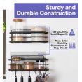 thumbnail image 4 of KINCMAX 2 Pack Adhesive for Shower Caddy, Kitchen Racks & Bathroom Organizer Shelves - Transparant & Strong Holder for Storage Accessories, 4 of 8