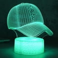 thumbnail image 1 of YSITIAN 3D LED Night Light Lamp, baseball cap, Football Helmet, Basketball Flat Acrylic Optical Illusion Lighting Lamp with 16 Colors Touch Sensor with Remote YT04-137, 1 of 7
