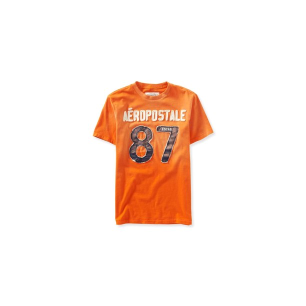 Estab bordado para hombre Aeropostale. 87 Camiseta Adornada Desteñida 804 2XL Aeropostale Camiseta adornada
