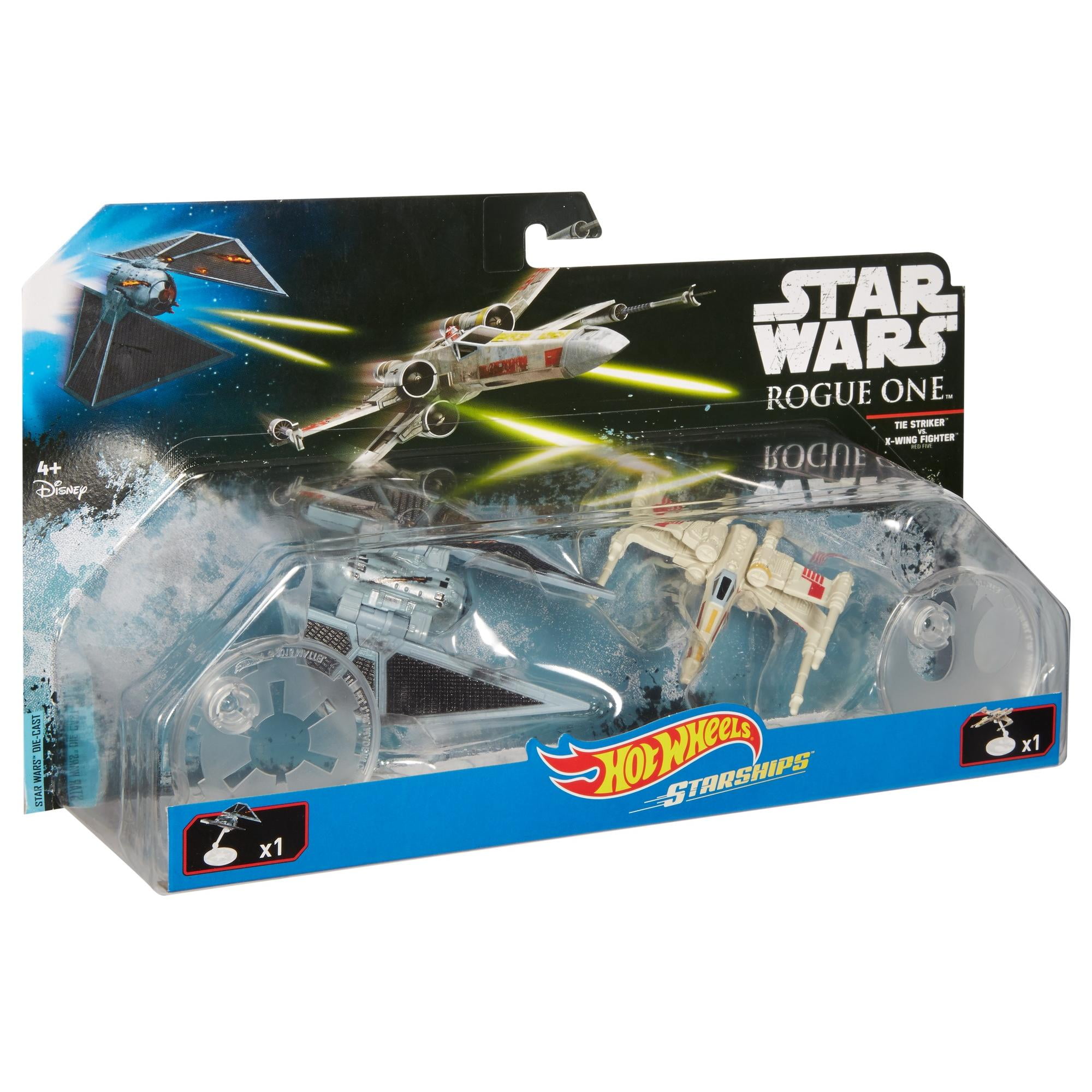 Hot Wheels Star Wars Rogue One Starship TIE Striker vs X-Wing