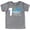 Granite Shirt, variant on Shark 1st Birthday Shirt for Baby Boys Shark Themed First Birthday Outfit Granite Heather Short Sleeve Shirt