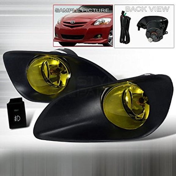Spec-D Tuning 2006-2008 Toyota Yaris 4 Door OEM Style Fog Lights Yellow