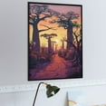 thumbnail image 4 of Jigsaw Puzzles - A Stone Path through A Forest at Sunset, with Tall Baobab - Like Trees1000 PCS，Challenging Puzzle Perfect for Game Nights, 4 of 5