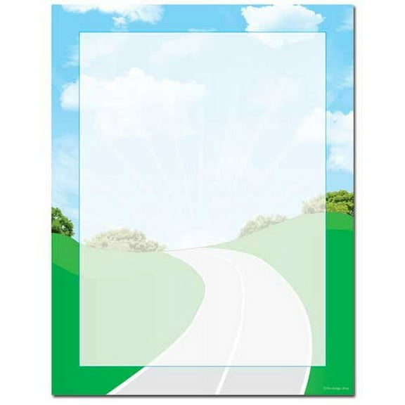 Road Trip Letterhead Laser & Inkjet Printer Paper, 100 Sheets per Pack