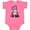 Hot Pink, variant on Inktastic 1st Birthday Cow Farm Party Girls 1 Year Old Girls Baby Bodysuit