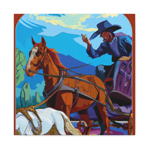 Stagecoach in Movement - Canvas