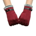 thumbnail image 1 of Femmes Filles Mode Hiver Chaud Écran Tactile Pleins Doigts Poignet Gants, 1 of 10