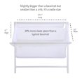 thumbnail image 4 of BreathableBaby Breathable Mesh Portable Bassinet - White, 4 of 6