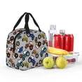 thumbnail image 4 of KLL Color Tractor Print Insulated Lunch Bag Women, Reusable Cute Tote Lunch Box for Adult & Men, Leakproof Cooler Lunch Bags for Work Office Travel Picnic, 4 of 5