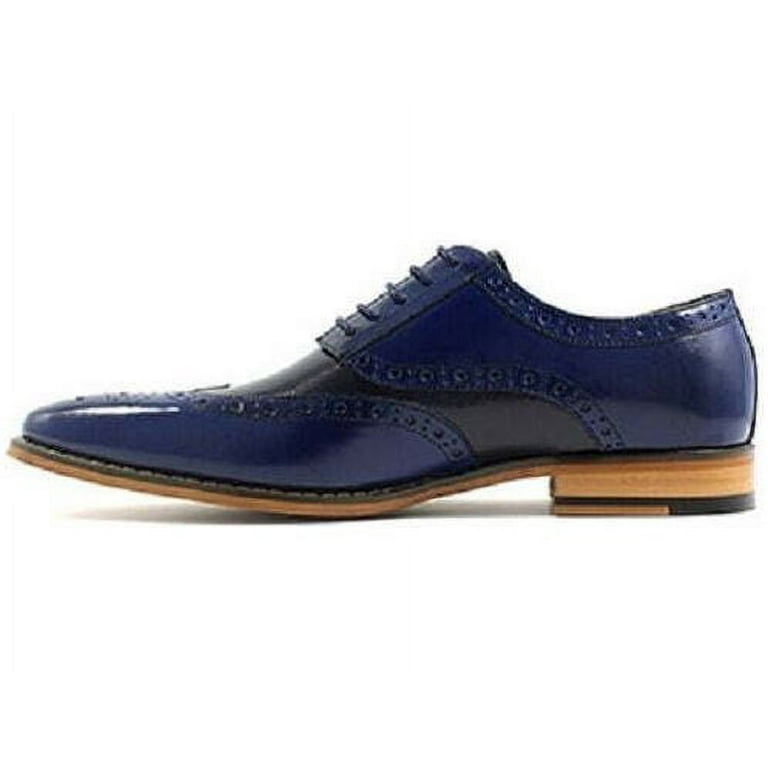 Stacy Adams Tinsley Wingtip Oxford Mens Shoes Cobalt Multi Lace Up 25092-468