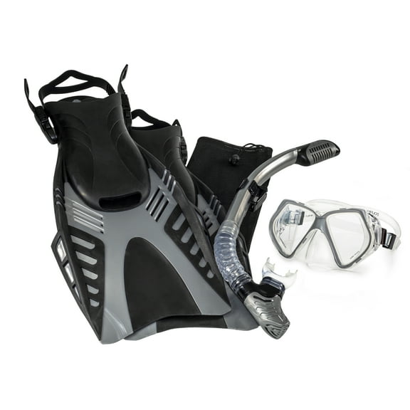 Adult Dyna 5 Piece Dive Set - Silver MED/LG