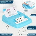 thumbnail image 3 of Juego de letras a juego para niños, juguetes de aprendizaje preescolar para niños, juego interactivo de matemáticas del alfabeto, tarjetas Flash de aprendizaje ABC, regalo, 3 of 7
