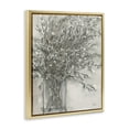 thumbnail image 4 of Stupell Industries Grey Charcoal Bouquet Plants & Flowers Painting Gold Floater Framed Canvas Art Print Wall Art, 17 x 21, 4 of 10