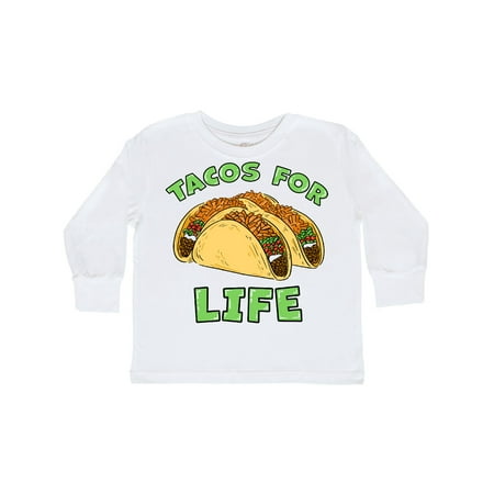 

Inktastic Tacos For Life Gift Toddler Boy or Toddler Girl Long Sleeve T-Shirt