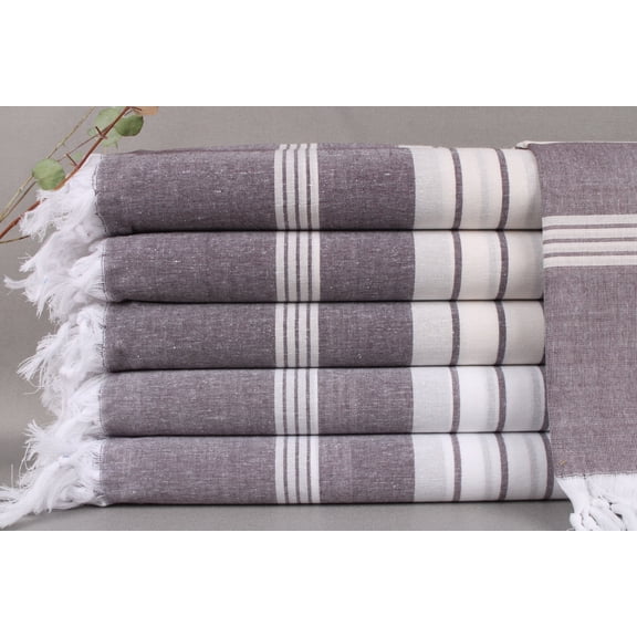 Monogrammed Beach Towel, Turkish Bath Towel, Dark Purple Towel, Striped Towel, 40x71 Inches Custom Beach Towel, Picnic Towel, Hotel Towel,