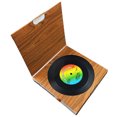thumbnail image 1 of 6 Pcs Black CD Record Coasters, 1 of 4
