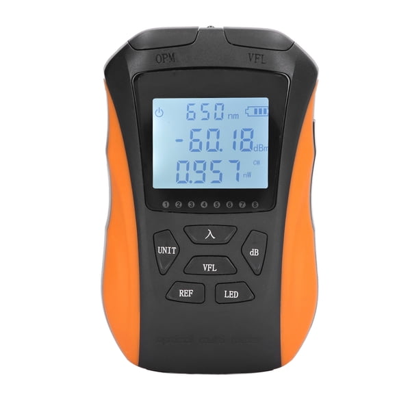 Medidor De Potencia De Fibra óptica, Probador De Potencia óptica De Alta Precisión VFL -70 A +10dBm Prueba RJ45 Para Telecomunicaciones