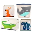 thumbnail image 1 of 3 Sprouts Kangaroo/Snake Cube Bins, Rectangle Crocodile Bin, & Shark Basket, 1 of 12
