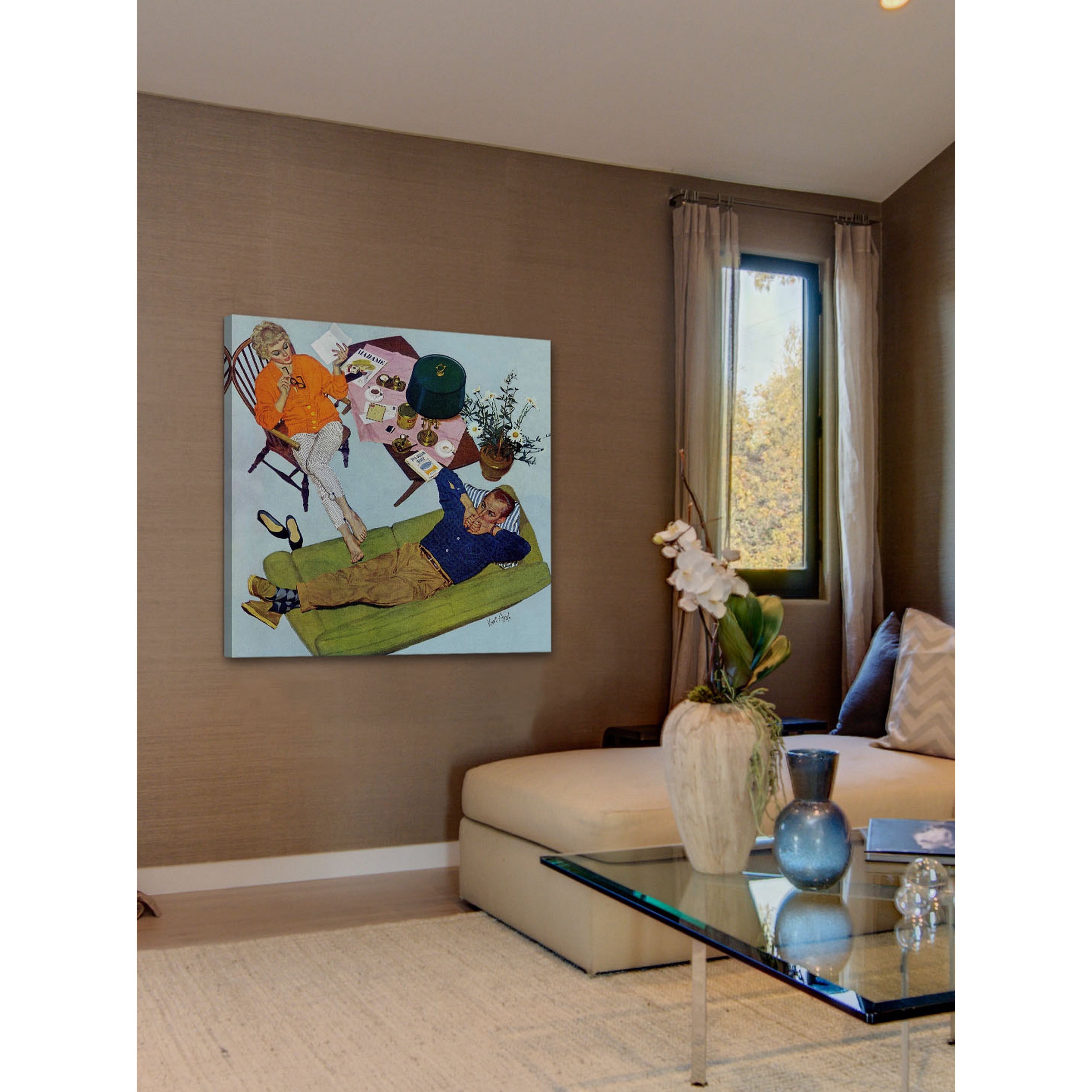 Marmont Hill "Husbands Better Tell" by Kurt Ard Painting Print on Canvas