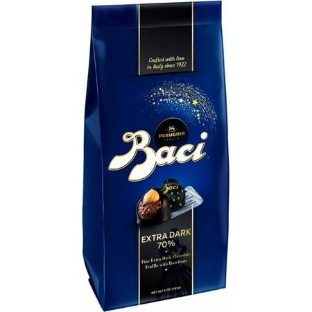 Baci Perugina Extra Dark 70% Chocolate Truffles Bag, 143