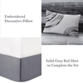 thumbnail image 2 of Madison Park Queen Size 9 Piece Comforter Set with Cotton Bed Sheets Black,Bed in a Bag,All Season Bed Set,Cozy and Lightweight, 2 of 8