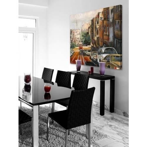"Quiet Dawn in San Francisco" Painting Print on Wrapped Canvas