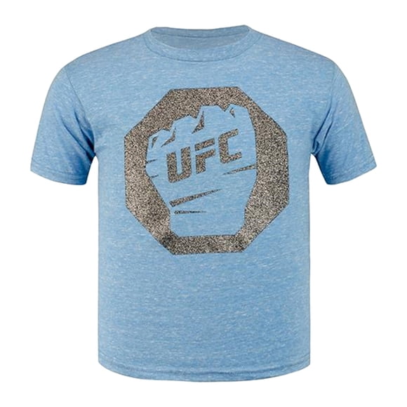 UFC Girls Fist Inside Glitter Logo Camiseta gráfica, azul, 5/6