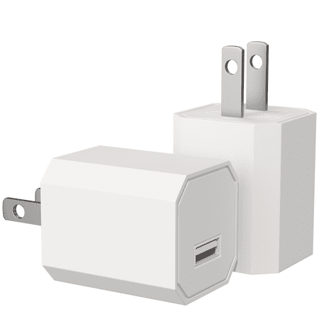 

ACE 5V 1A AC 100-240V to DC Power Supply Adaptor Max 5W Universal Wall Plug Power Adapter 5.5 X 2.5mm DC Jack(DC 5V 1A 5W)(2 Pack)