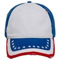 thumbnail image 2 of OTTO CAP 6 Panel Low Profile American Flag Patriot USA Dad Hat, Royal/White/Royal, 2 of 3
