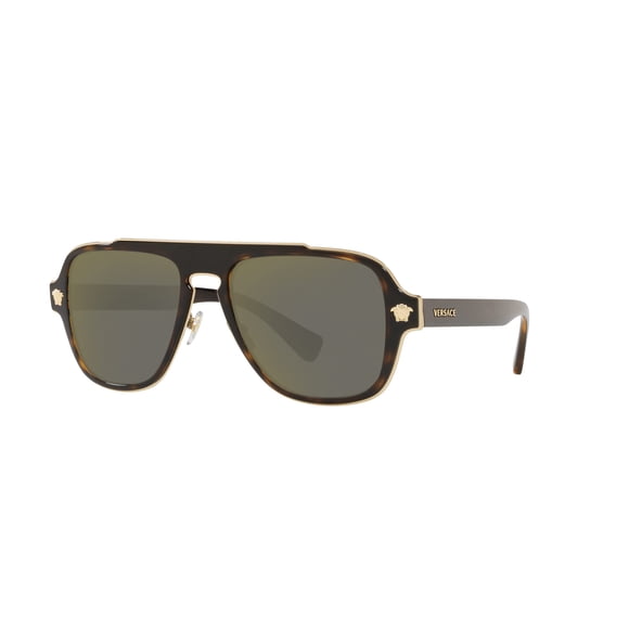 Gafas de sol Versace VE 2199 12524T Havana con lente gris espejada