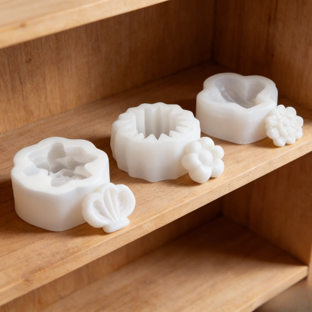 9Pcs Succulent Silicone Molds, Candle Molds, 3D Resin Molds, Succulent Cactus Candle Molds Silicone, for Candle Soap Making, Wax, Resin Casting, DIY Molds