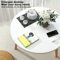 thumbnail image 3 of Round Table Happydeer Leisure Coffee Table Wood Round Kitchen Table,Household Dining Table (White, 50cm/19.69"), 3 of 8