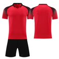 thumbnail image 2 of Custom Football Kit Set for Adult and Child, Name Number Team Logo DIY Family Match Personalized Jersey Shirt Shorts Set, Dad and Son Matching Outfits Watermelon Red S, 2 of 6