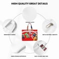 thumbnail image 4 of Saiise Mario Print Zipper Document File Bag Pouch with Handle Waterproof Double Pocket Canvas File Storage Bag for Project Office School Foldable File Document Handbag Carrying Bag, 4 of 7