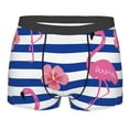 thumbnail image 5 of Uemuo Pink Flamingo Pattern Men's Boxer Briefs,Trunk Anti-Chafing,Comfortable, Durable, and Stylish Underwear-Large, 5 of 9
