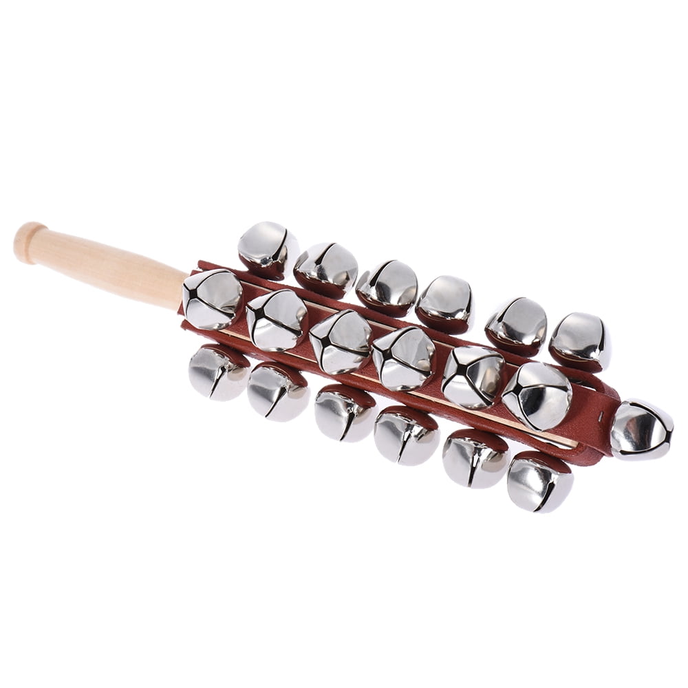 12 Bell Jingle Sleigh Bell with Wooden Handle 