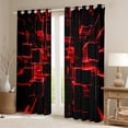 thumbnail image 2 of Erosebridal Buffalo Plaid Curtains and Drapes (52Wx84L),Geometric Grid Curtains Pack of 2 (52Wx84L),Curtains for Living Room,Teenager Bedroom Decor, 2 of 6