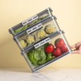 thumbnail image 4 of Fridge Storage Box Crisper Box Bread Box Time Recording Food Storage Container Airtight Bread Box, 4 of 8