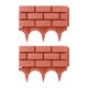 thumbnail image 1 of 2 piezas de borde de valla de jardín con estacas, sin excavar, decoración de jardín, adorno exterior Rojo, 1 of 9